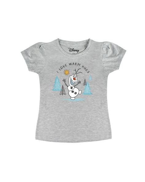 Cartoon Printed Round-Neck T-shirt