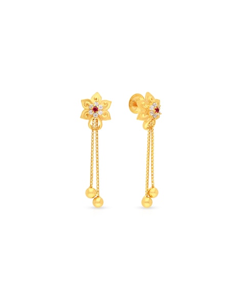 MALABAR GOLD & DIAMONDS BIS Hallmark Yellow Gold 22kt Dangle Earring Price  in India - Buy MALABAR GOLD & DIAMONDS BIS Hallmark Yellow Gold 22kt Dangle  Earring online at Flipkart.com