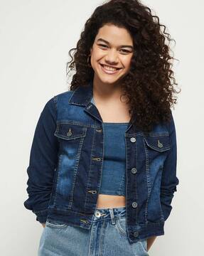 Buy Dark Blue Jackets \u0026 Coats for Women 