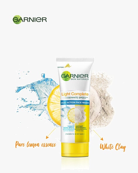 Garnier light complete store face wash