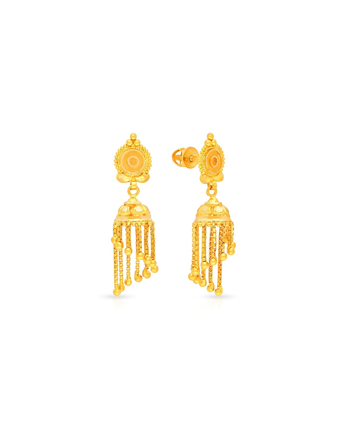 Buy Divine Gold Earring MHAAAAAFKOVY for Women Online | Malabar Gold &  Diamonds