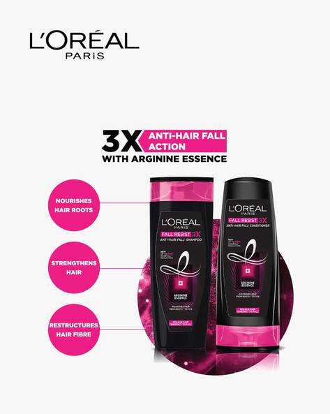 LOréal Paris Fall Resist 3x Shampoo AntiHairfall Shampoo For Fragile  Hair Buy LOréal Paris Fall Resist 3x Shampoo AntiHairfall Shampoo For  Fragile Hair Online at Best Price in India  Nykaa