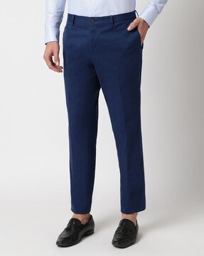 BOSS  Slimfit trousers in stretchcotton satin