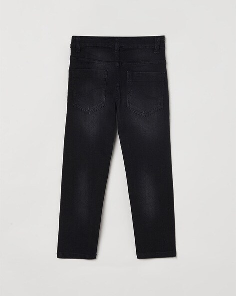 non stretch black jeans