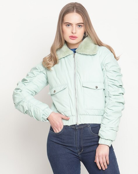 Ivory Faux Fur Cropped Jacket | Womens | Medium (Available in XS, S, L) | 100% Polyester | Lulus