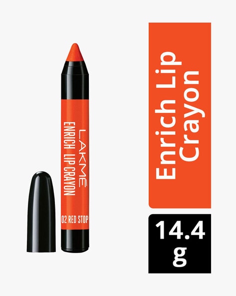 lakme red stop lip crayon