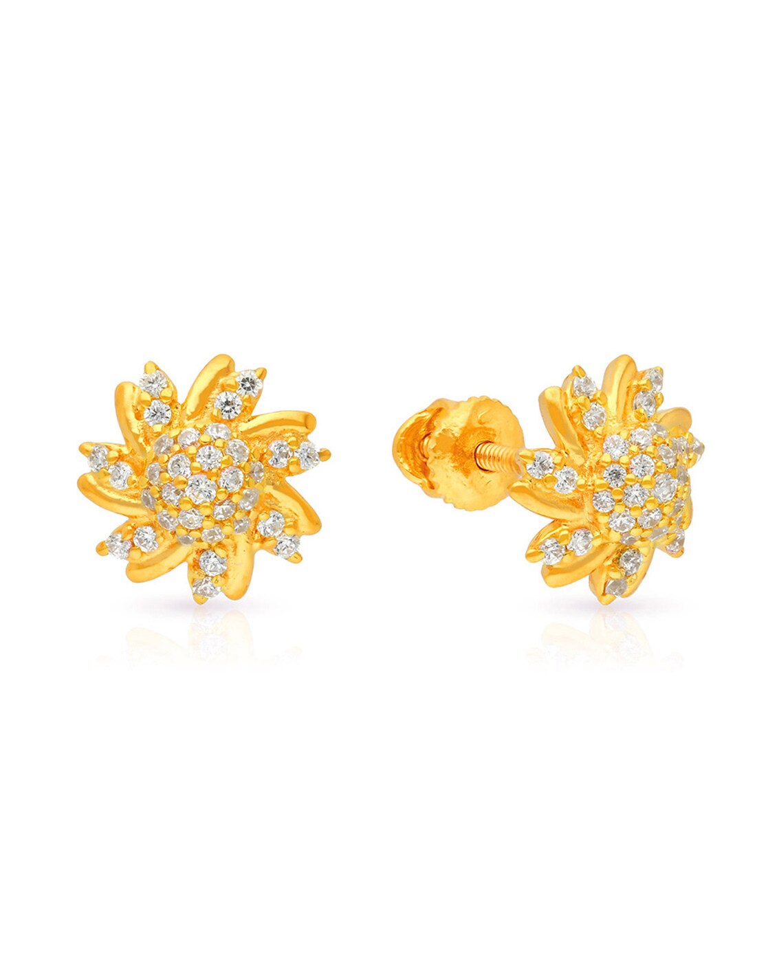 Tanishq Mesmerising Traditional Gold Stud Earrings Price Starting From Rs  30,267. Find Verified Sellers in Latur - JdMart