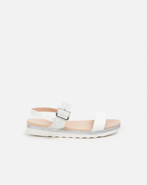 Buy White Sandals for Girls by FAME FOREVER BY LIFESTYLE Online