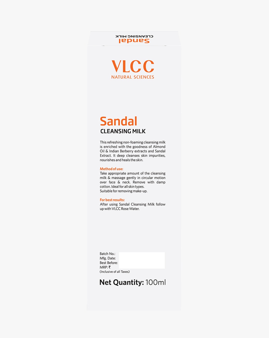 Buy online Vlcc Sandal Cleansing Milk - 500 Ml from skin care for Women by  Vlcc for ₹449 at 10% off | 2024 Limeroad.com