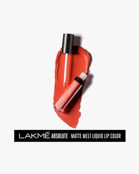 lakme absolute matte melt crazy tangerine