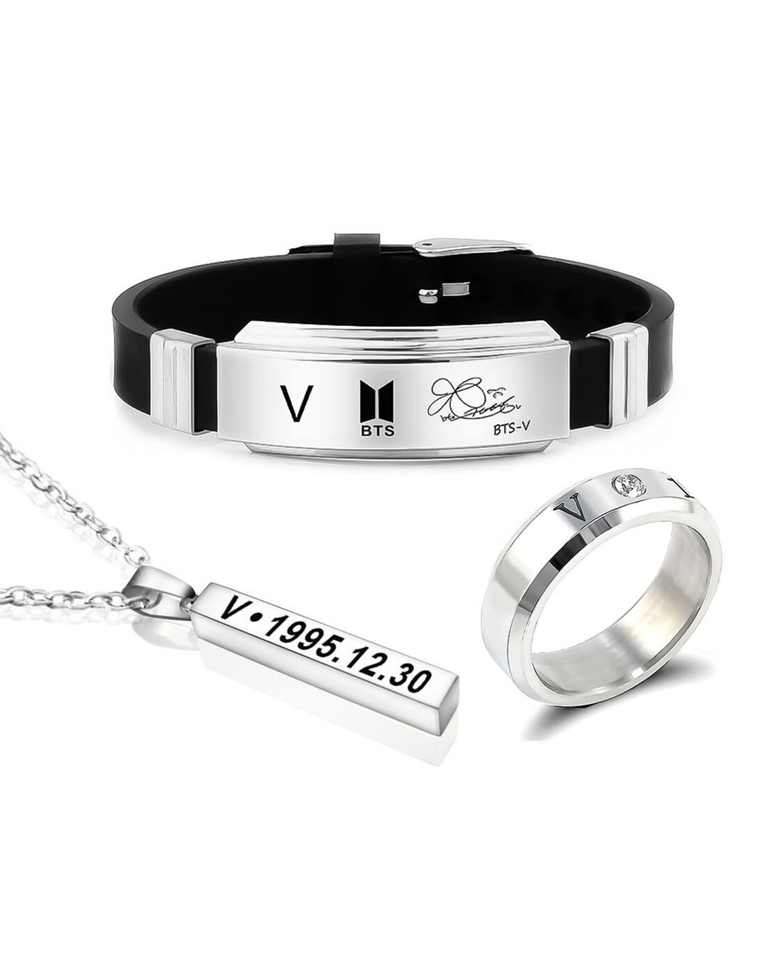 BTS bracelet titanium steel V – SD-style-shop