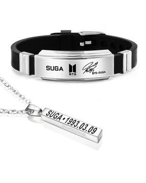 Buy Silver-Toned Bracelets & Kadas for Men by University Buy Silver-Toned Bracelets & Kadas for Men by University