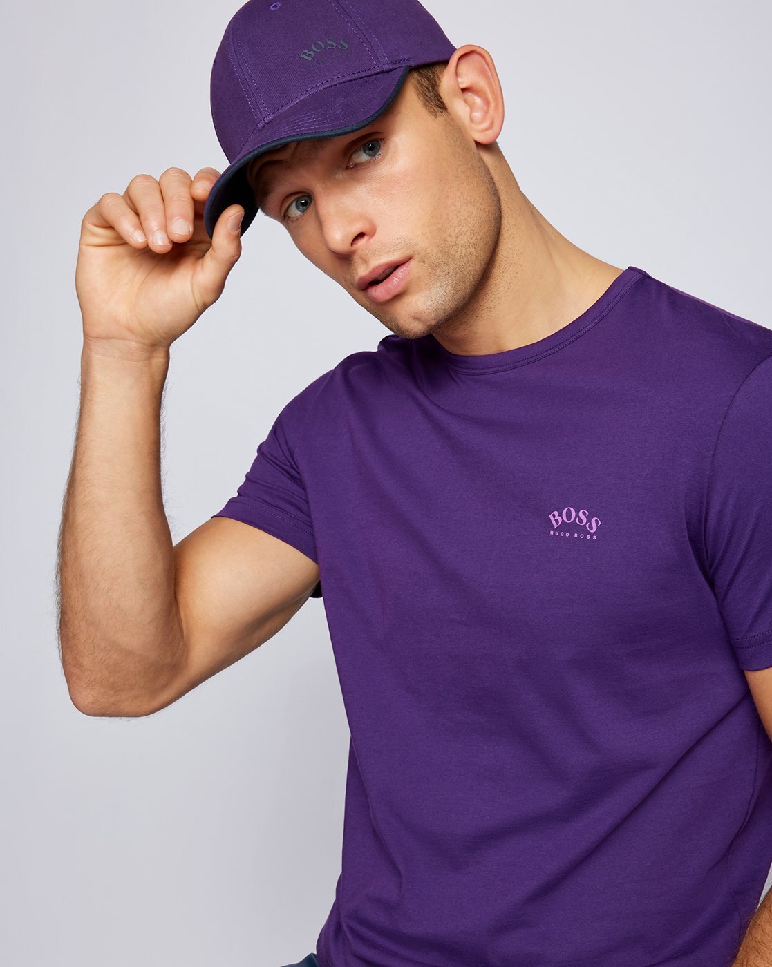 Hugo boss best sale purple t shirt