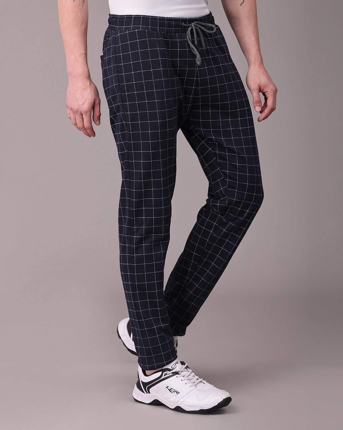 Checked 2025 joggers mens