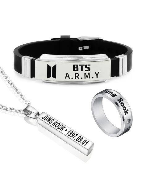 Buy University Trendz BTS Army Silicone Bracelet wi Online