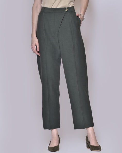Buy Online Ochre Cotton Flax Pants for Women  Girls at Best Prices in Biba  IndiaBOTTOMW14918SS21OC