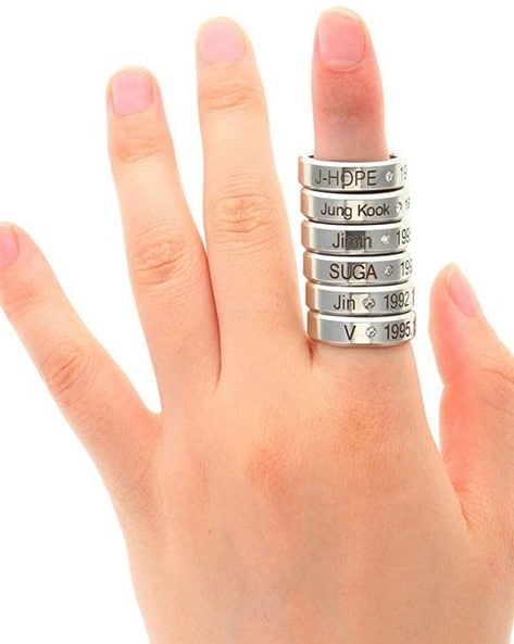 Buy University Trendz Kpop BTS V Ring - BTS Korean Group You Never Walk  Alone Ring for BTS Army Fans at Amazon.in