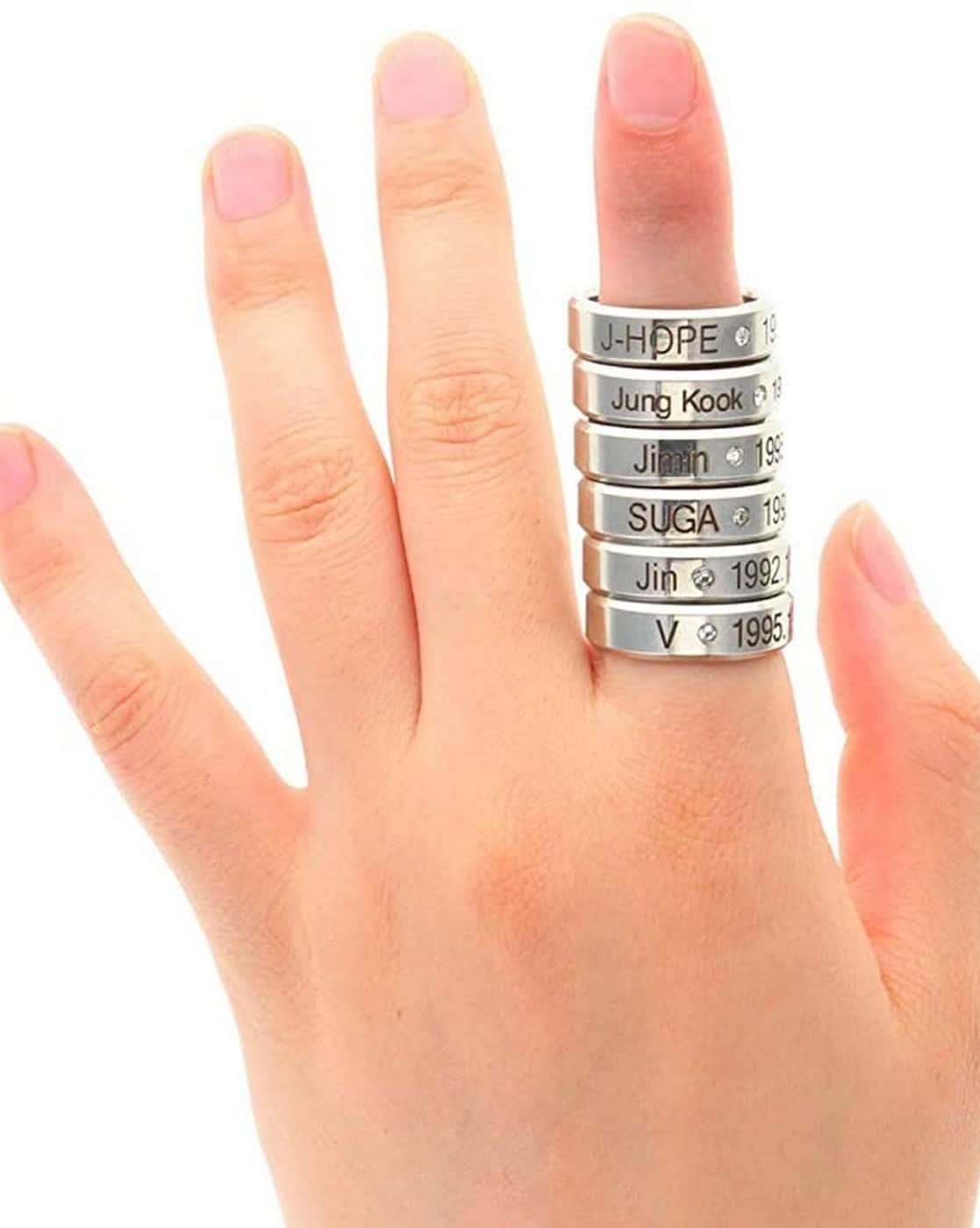 Metal Circular Twist Geometric Minimalist Personality Rings Women Jewelry  Ring Set Circular Ring – the best products in the Joom Geek online store