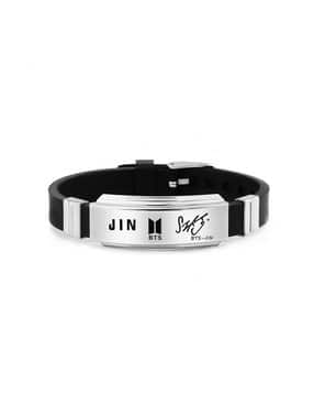 university trendz Kpop BTS Jin Signature Silicone Unisex Bracelet-picture-15