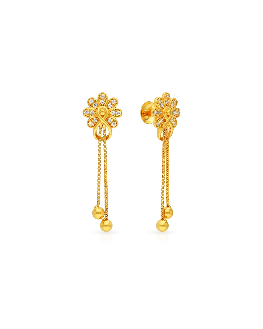 5 Diamond Dangle Earrings