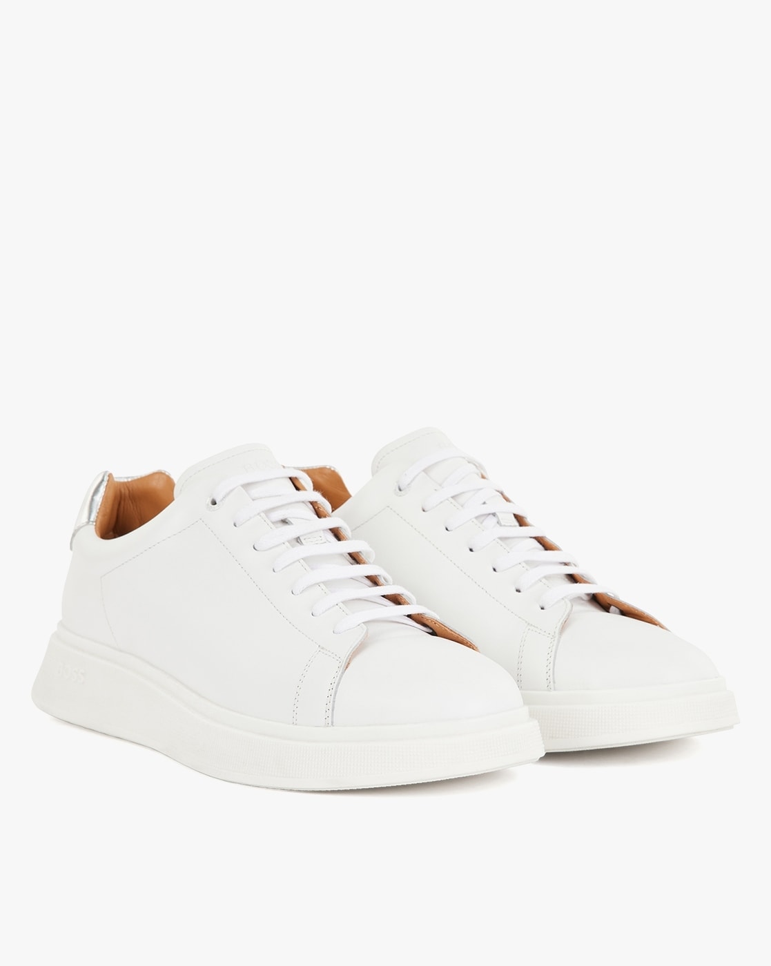 High-Top Lace-Up Hook And Loop Trainers, White
