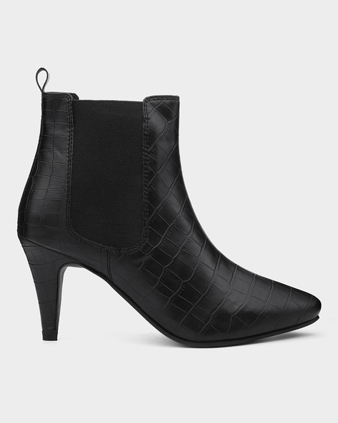 Buy Flynce Casual and Stylish Heeled Ankle Long Black Boots For Women's &  Girl's | Boot-001-IND/UK-3-Euro-36 Online at Best Prices in India - JioMart.