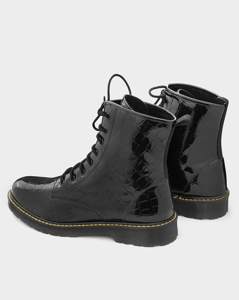 Lace up croc discount boots