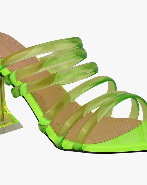 Neon Zara sandals. YES. | Neon shoes, Neon heels, Neon sandals