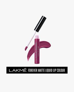lakme Forever Matte Liquid Lipstick Lasts for 16 Hrs - Purple Pout-picture-35