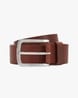 BOSS - Italian-leather belt with embossed monograms