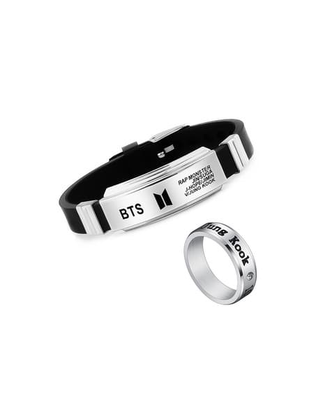 BTS Signature K-pop Bracelet with Jung Kook Ring