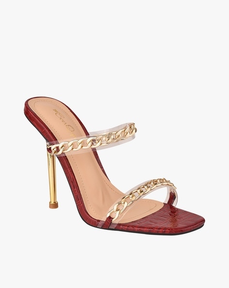 Maroon and hotsell gold heels