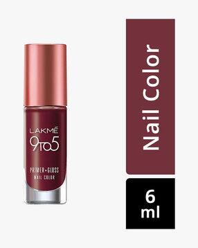 lakme 9 To 5 Primer & Gloss Nail Color Mulberry Bush-picture-19