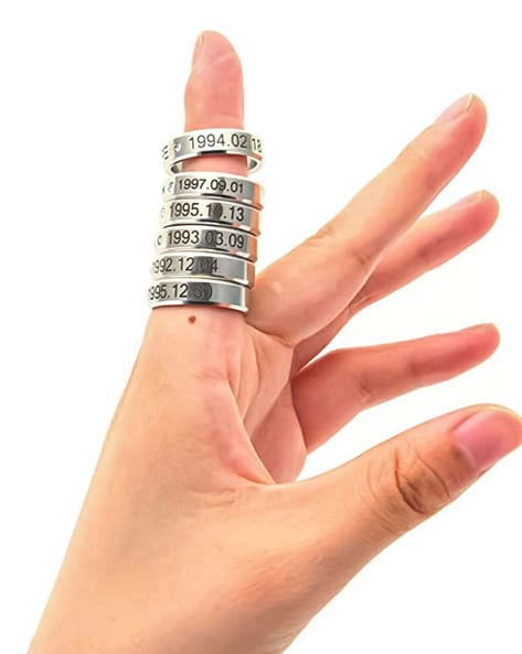 Buy Teblacker BTS Ring, Kpop Bangtan Boys Jungkook, Jimin, V, Suga, Jin,  J-Hope, Rap Monster Stainless Steel Rings for The Army( 19.1MM Style 02)  Online at Low Prices in India - Amazon.in
