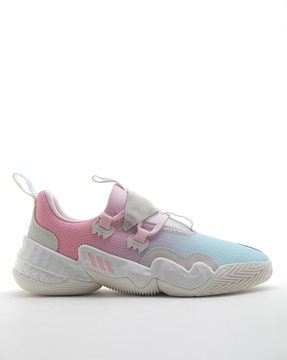 Pink basketball hotsell shoes adidas