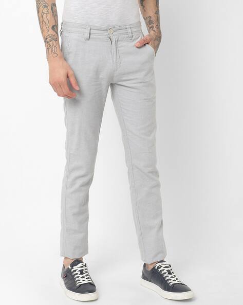 Slim Fit Chinos with Slip Pockets