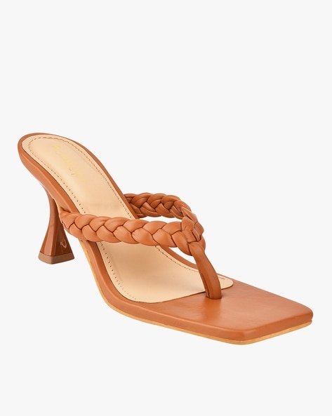 Strappy thong sandals discount heels