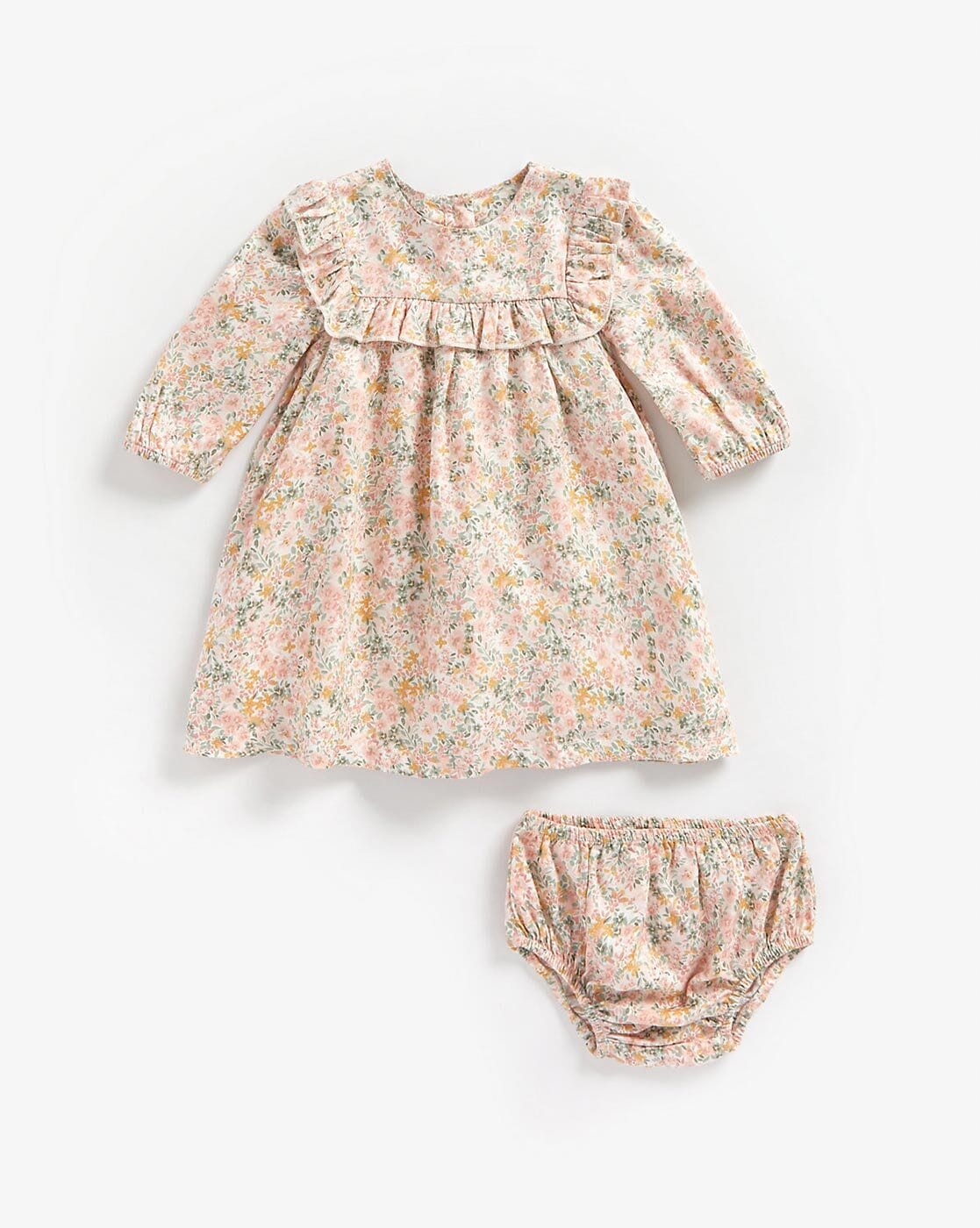 Buy Woven Ditsy Floral Frill Dress Online at Best Price | Mothercare India