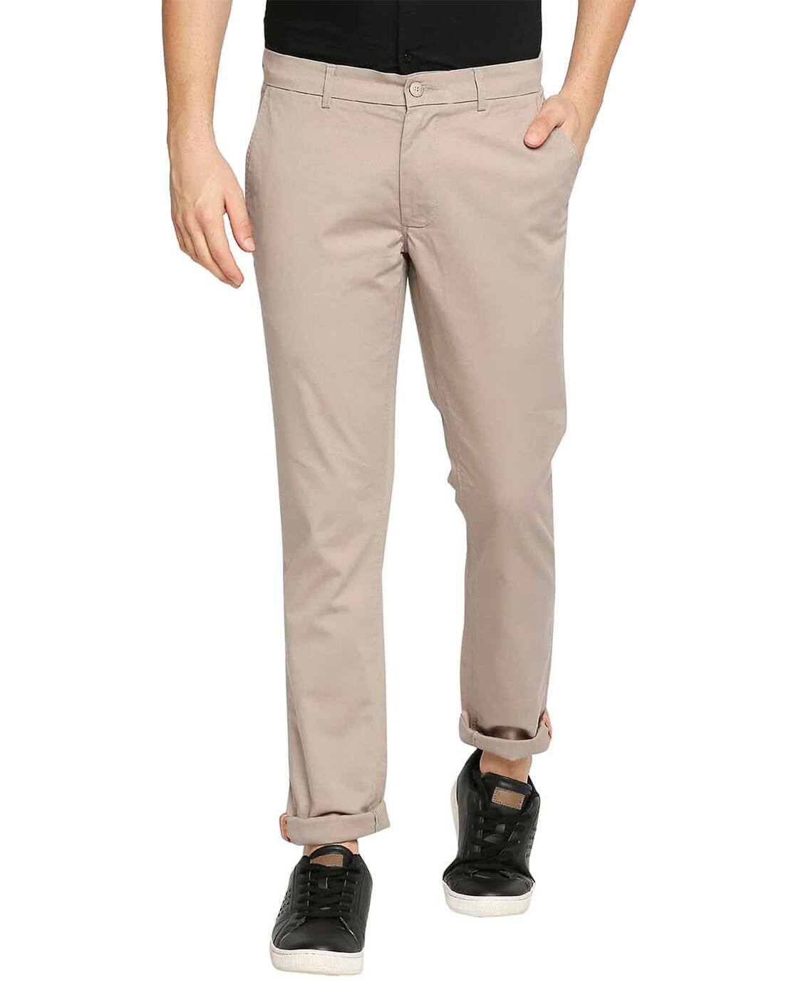 Buy Beige Trousers \u0026 Pants for Men by 