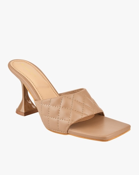 Square toe best sale quilted heel mule