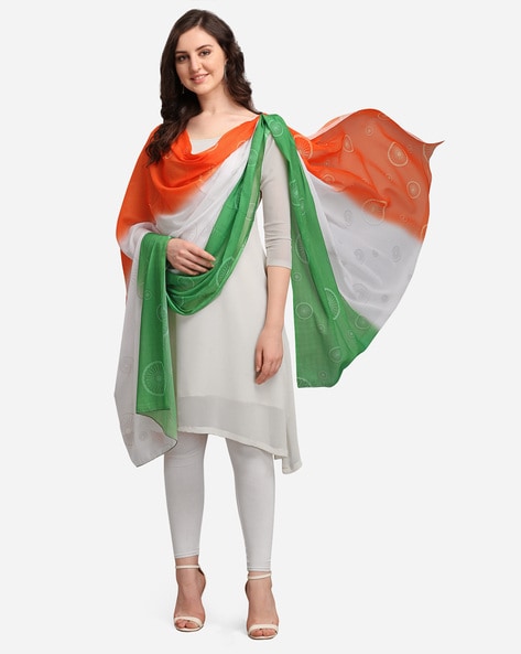 Colour-Blocked Regular Dupatta Price in India