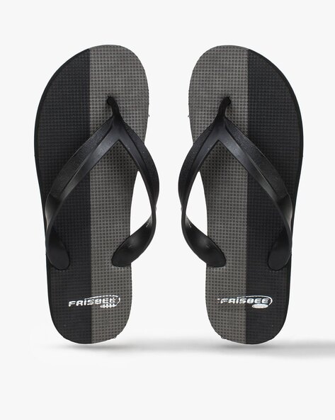 Buy Black Flip Flop Slippers for Men by FRISBEE Online Ajio