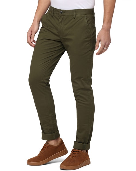 Jacenvly Cargo Pants for Men Clearance Solid High Waisted Long Men'S Pants  Fashion Trend Men'S Micro Slim Tie Small Straight Leg Army Green Trousers  for Men - Walmart.com