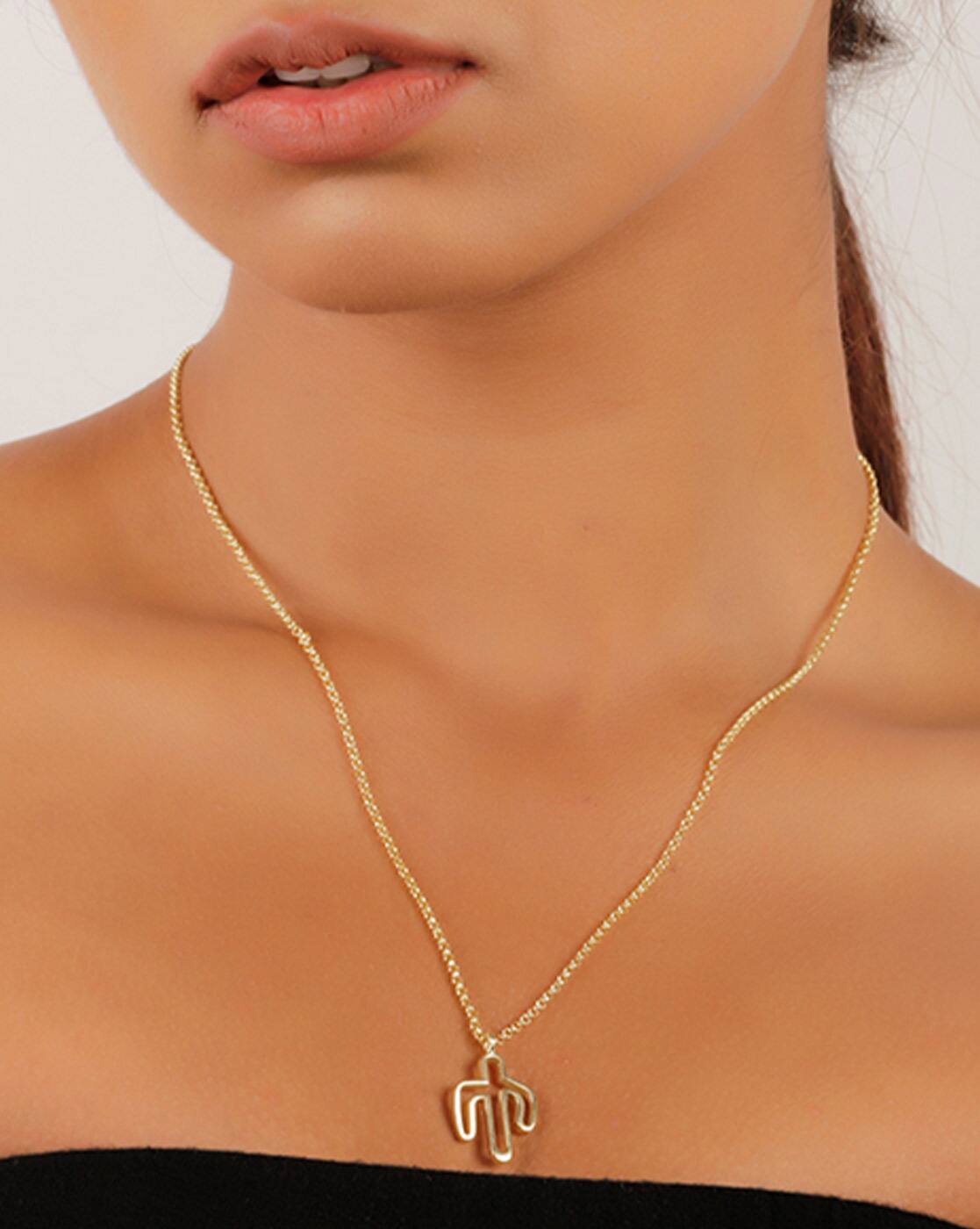 Buy Gold Necklaces \u0026 Pendants for Women 