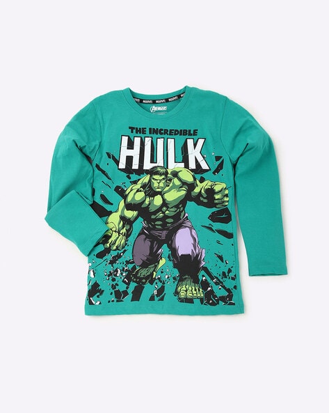 Disney Hulk Print Crew-Neck T-shirt