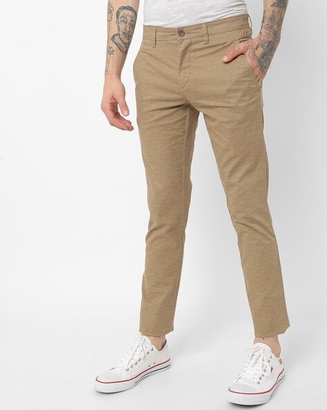 Buy Arrow Smart Flex Check Formal Trousers - NNNOW.com