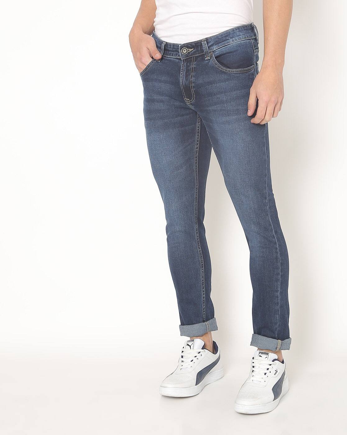 Buy Dark Blue Jeans for Men by SPYKAR 