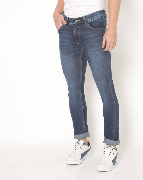 Buy Dark Blue Jeans for Men by SPYKAR 