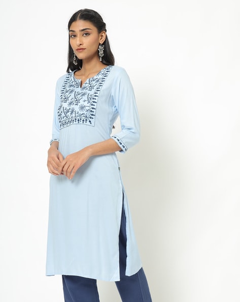 Imara Sea Green & White Embroidered Kurta Leggings Set With Dupatta Price  in India, Full Specifications & Offers | DTashion.com