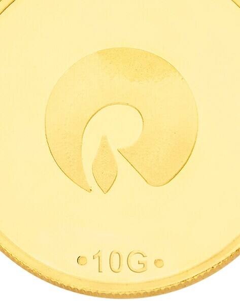 10 GM 24 KT 999 Reliance Gold Coin